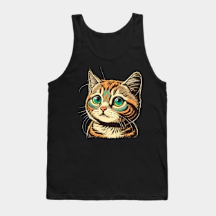 Cute Kitten Kitty Lover, Kids Cat Lover Tank Top